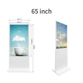 Reklama 55-calowy kiosk z ekranem dotykowym Android z pojemnościowym dotykowym systemem Windows
