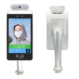 Bezdotykowe 8-calowe urządzenie wykrywające termometr do rozpoznawania twarzy na podczerwień z systemem Android Android