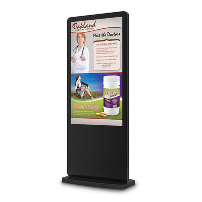 50-calowy stojący wyświetlacz reklamowy z cyfrowym wyświetlaczem LCD i ekranem dotykowym