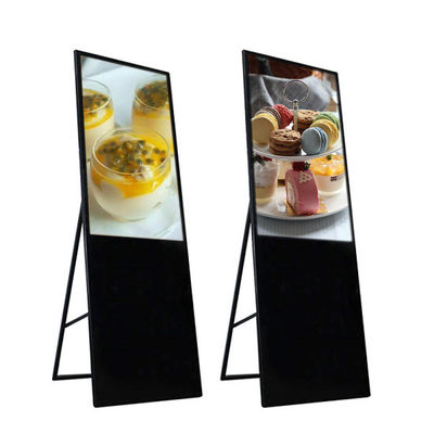 43-calowy wyświetlacz menu żywności Przenośny wyświetlacz reklamowy Kiosk Digital Signage Digital