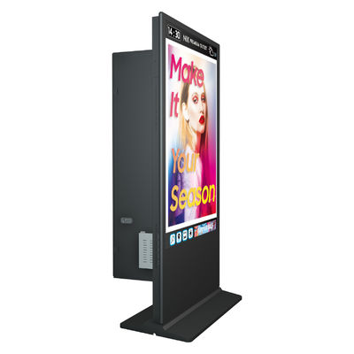 Stojący na podłodze ekran LCD Totem dwustronny z cyfrowym wyświetlaczem reklamowym