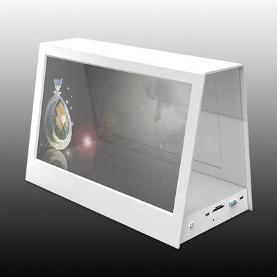 Transparent Smart Showcase LCD Show Cabinet Box do reklamy produktów