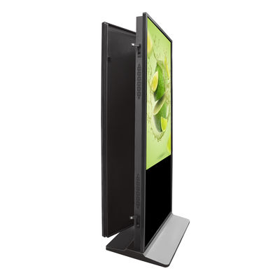 Wewnętrzny podwójny ekran dotykowy 55-calowy wyświetlacz Digital Signage Stojący kiosk podłogowy