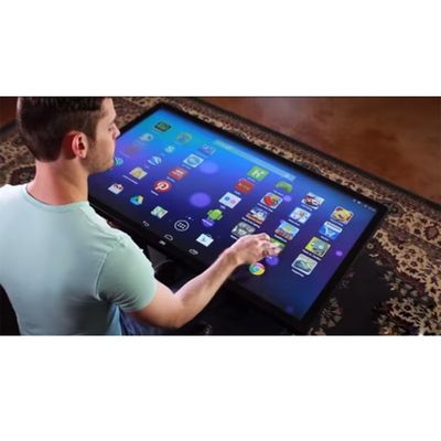 System operacyjny Android 5 mm interaktywny wyświetlacz LCD z hartowanego szkła z grą wideo