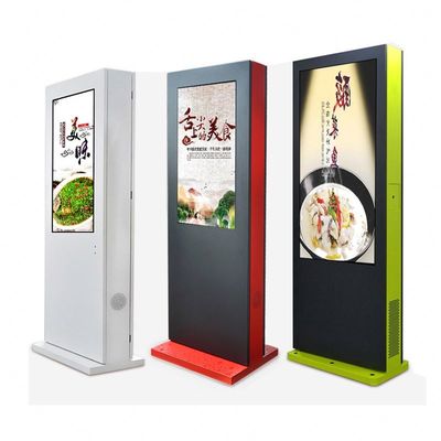 Wewnętrzna zewnętrzna reklama cyfrowa Kiosk z pionowym oznakowaniem