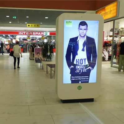 Reklama 65-calowy zewnętrzny wyświetlacz LCD Digital Signage Wodoodporny stojący