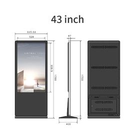 Reklama 55-calowy kiosk z ekranem dotykowym Android z pojemnościowym dotykowym systemem Windows
