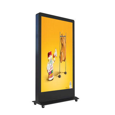 Aparat do rozpoznawania twarzy Reklama LCD Kiosk z wyświetlaczem cyfrowym z kółkami