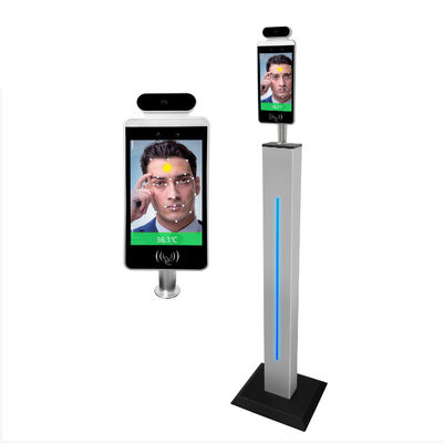 8-calowy kiosk na podczerwień LCD do pomiaru temperatury ciała z rozpoznawaniem twarzy