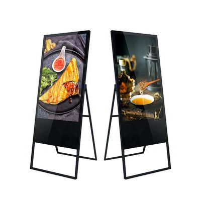 Android 6.0 43 cale 400cd / M2 Przenośny stojak podłogowy Digital Signage
