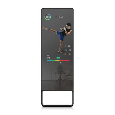 43-calowy Fitness AI Connect Portable Digital Signage Ruchome magiczne lustro do ćwiczeń w domu